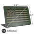 Bullet American Flag Universal Laptop 11in (8.8 x 6.2in) Skin